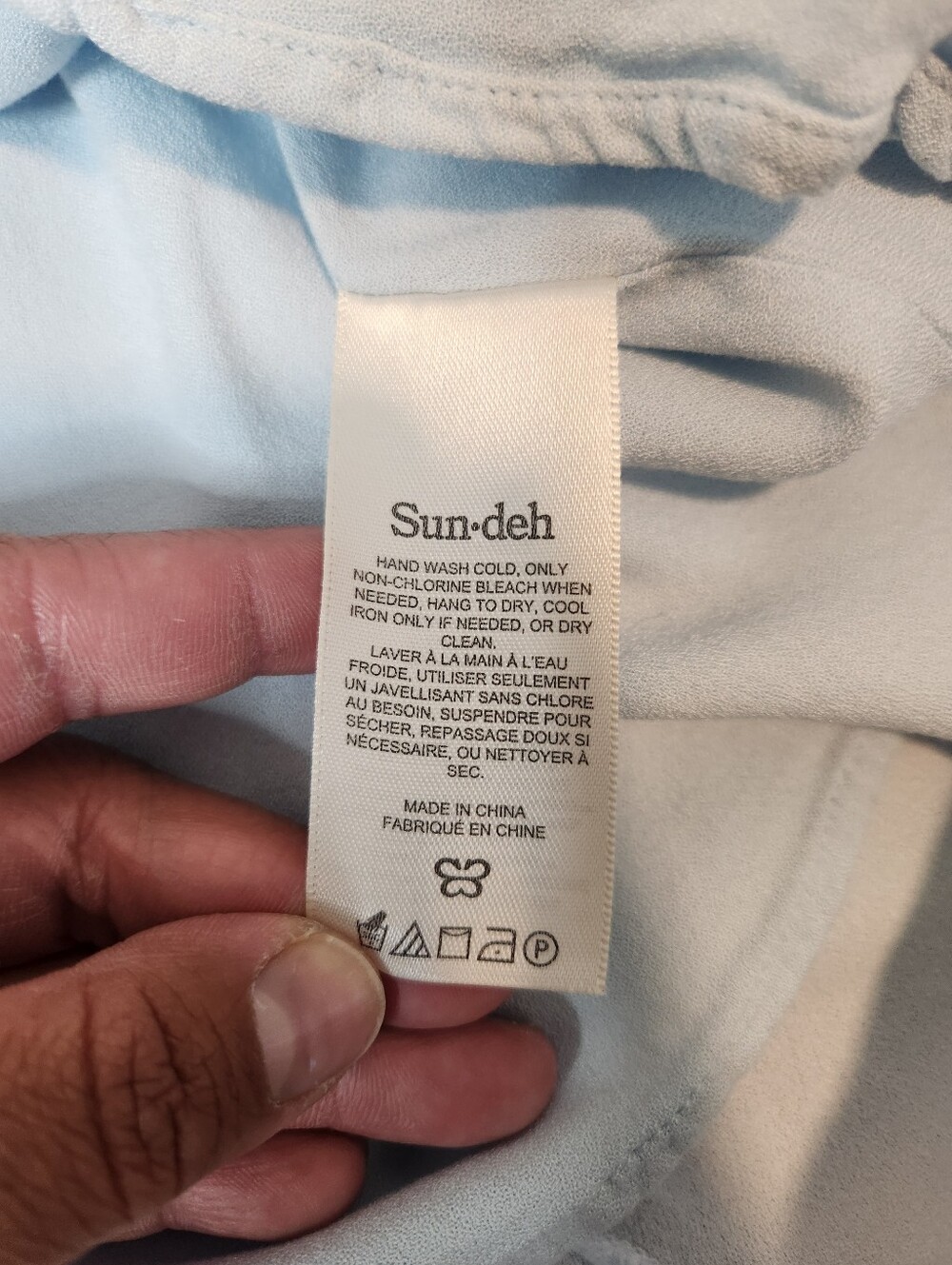 Aritzia Sun-deh Eastwood Midi Dress In Fluid Blue Size Large - Picture 6 of 9